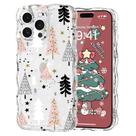 Capa para celular L-FADNUT iPhone 13 Pro Max Clear Christmas TPU