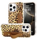 Capa para celular LAPOPNUT iPhone 16 Pro 6,3" com estampa de leopardo