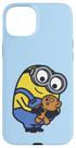Capa para Celular Minions Bob com Ursinho para iPhone 15 Plus