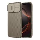 Capa para celular Nillkin iPhone 16 Pro Max 6,9", capa deslizante dourada