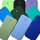 Capa Para Celular Samsung Silicone Aveludada J7 Pro Cores Verde-claro Lisa