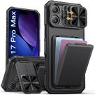 Capa para celular SSLOTSCASE para iPhone 17 Pro Max com carteira e suporte