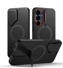 Capa para celular SURITCH Galaxy S25 FE magnética com suporte preto