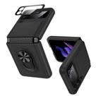 Capa para celular VEGO Galaxy Z Flip 3 5G 2021 preta com suporte 360 Capa para celular VEGO Galaxy Z Flip 3 5G 2021 preta com suporte 360