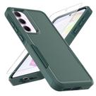 Capa para Celular yuanming Galaxy A35 5G Grau Militar Verde Escuro