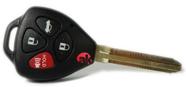 Capa Para Chave Hilux 4 Botões Toyota 2006 2007 2008 2009 Carcaça Oca De Reposição Sem Placa Interna
