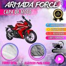 Capa para Cobrir Moto Honda CBR 500r 100% Forrada Forro Total Armada Force 100% Impermeável Forro Total Protege Sol Chuva Lona Proteção Automotiva