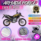 Capa para Cobrir Moto Honda XRE 300 100% Forrada Forro Total Armada Force 100% Impermeável Forro Total Protege Sol Chuva Lona Proteção Automotiva