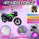 Capa para Cobrir Moto MOTTU SPORT 110i 100% Forrada Forro Total Armada Force 100% Impermeável Forro Total Protege Sol Chuva Lona Proteção Automotiva