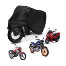 Capa Para Cobrir Moto Proteção sol chuva Impermeável Preto Tamanho:M