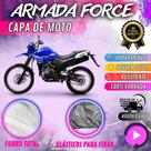 Capa para Cobrir Moto YAMAHA LANDER 250 100% Forrada Forro Total Armada Force 100% Impermeável Forro Total Protege Sol Chuva Lona Proteção Automotiva