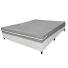 Capa para Colchão Casal Cinza em Malha 100% Algodão Alta Gramatura 160 g/m² Arrumadinho Enxovais