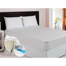 Capa Para Colchão Casal Impermeável Anti Ácaro Cama Fácil De Limpar Branca Anti Bactéria Fungo