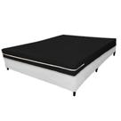 Capa para Colchão Casal Preta em Malha 100% Algodão Alta Gramatura 160 g/m² Arrumadinho Enxovais