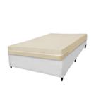 Capa para Colchão Solteiro Cru em Malha 100% Algodão Alta Gramatura 160 g/m² Arrumadinho Enxovais