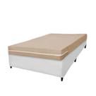 Capa para Colchão Solteiro Nude em Malha 100% Algodão Alta Gramatura 160 g/m²Arrumadinho Enxovais