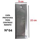 CAPA PARA CONTROLE REMOTO Nº04 CINZA TAMANHO: 9 X 22CM