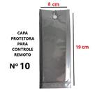 CAPA PARA CONTROLE REMOTO Nº10 CINZA TAMANHO.19X8CM