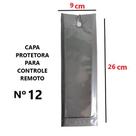 CAPA PARA CONTROLE REMOTO Nº12 CINZA TAMANHO.26X9CM CAPA PARA CONTROLE REMOTO Nº12 CINZA TAMANHO.26X9CM