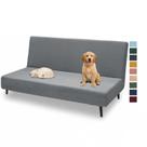Capa para Futon XINEAGE Tamanho Full Esticável Sem Braços Cinza