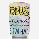 Capa Para Galão de Água Deus Nunca Falha 20 Litros Novadecora Capa Para Galão de Água Deus Nunca Falha 20 Litros Novadecora