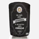 Capa Para Galão de Água Um Café Para Acordar 20 Litros Novadecora
