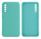 Capa Para Galaxy A30s A50 Silicone Aveludada Verde-limÃo Lis