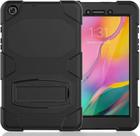 Capa para Galaxy Tab A 8.0 2019, resistente, robusta, híbrida, à prova de choque, capa de proteção contra quedas com suporte para Samsung Galaxy Tab A 8.0 2019 modelo SM-T290/SM- T295 (1 preta)