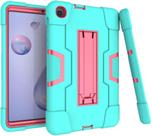 Capa para Galaxy Tab A 8.4 2020, resistente, robusta, híbrida, à prova de choque, capa de proteção contra quedas com suporte para Samsung Galaxy Tab A 8.4 2020 modelo SM-T307 (3-Aqua+Rose)