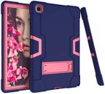 Capa para Galaxy Tab A7 10.4 2020, capa resistente e robusta de corpo inteiro híbrida à prova de choque para Samsung Galaxy Tab A7 10.4 2020 modelo SM-T500/SM-T505/SM-T507 (4-azul-marinho+rosa-vermelho)