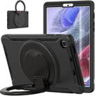 Capa para Galaxy Tab A7 Lite de 8,7 polegadas 2021 SM-T277U para crianças, meninos, homens, carro com alça de mão Capa protetora resistente à prova de choque para SM-T220/T225 com suporte para lápis de suporte de alça Preto