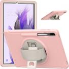 Capa para Galaxy Tab S7 FE de 12,4 polegadas 2021, capa para Samsung Galaxy Tab S7 Plus com suporte para lápis para SM-T730/T735/T736b/T736n/T970/T975/T976-Cherry Blossoms Pink