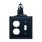 Capa para Interruptor e Tomada Interna com Farol Decorativo em Ferro Forjado Village