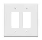 Capa para interruptor ENERLITES 2 módulos 14 x 14 cm em policarbonato branco Capa para interruptor ENERLITES 2 módulos 14 x 14 cm em policarbonato branco