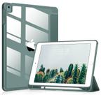 Capa para iPad VIKESI 9,7" Traseira Transparente com Suporte para Pencil Verde