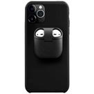 Capa para iPhone 11 Silicone 2 em 1 Suporte para AirPods