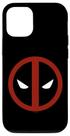 Capa para iPhone 12/12 Pro Marvel Deadpool Logo Minimalista