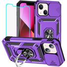 Capa para iPhone 13 HNHYGETE Military Grade, roxa à prova de choque