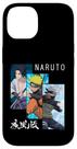 Capa para iPhone 14 Naruto Shippuden 3 Painéis Kanji