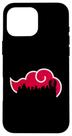 Capa para iPhone 16 Pro Max Naruto Silhueta Akatsuki