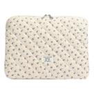 Capa para laptop BBIQI acolchoada com estampa floral de 15 polegadas