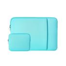 Capa para laptop RAINYEAR de 14 polegadas com bolso frontal azul