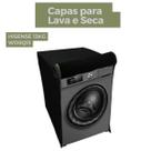 Capa para lava e seca hisense 13kg wd5q13 impermeável flex Capa para lava e seca hisense 13kg wd5q13 impermeável flex