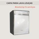 Capa para lava louças brastemp 14 serviços transparente flex