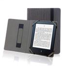 Capa para leitor de e-books de 6 polegadas, linho natural, cinza ardósia