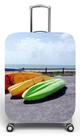 Capa para mala de viagem G, medidas max C48x A75 x P29cm Estampa Canoas Coloridas Nautica