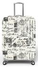 Capa para mala de viagem G, medidas max C48x A75 x P29cm Estampa Cartas Letras Escrito