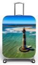 Capa para mala de viagem G, medidas max C48x A75 x P29cm Estampa Farol Ilha Nautica