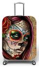 Capa para mala de viagem G, medidas max C48x A75 x P29cm Estampa Mulher pintada caveira mexicana