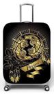 Capa para mala de viagem G, medidas max C48x A75 x P29cm Peixe Preto e Dourado